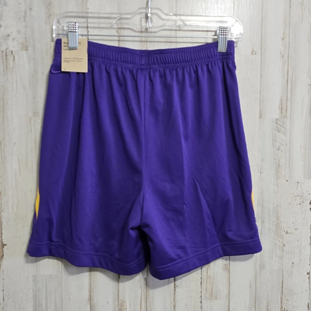 Nike Kobe Bryant Lakers Purple Dri Fit Basketball Shorts Youth Size Large